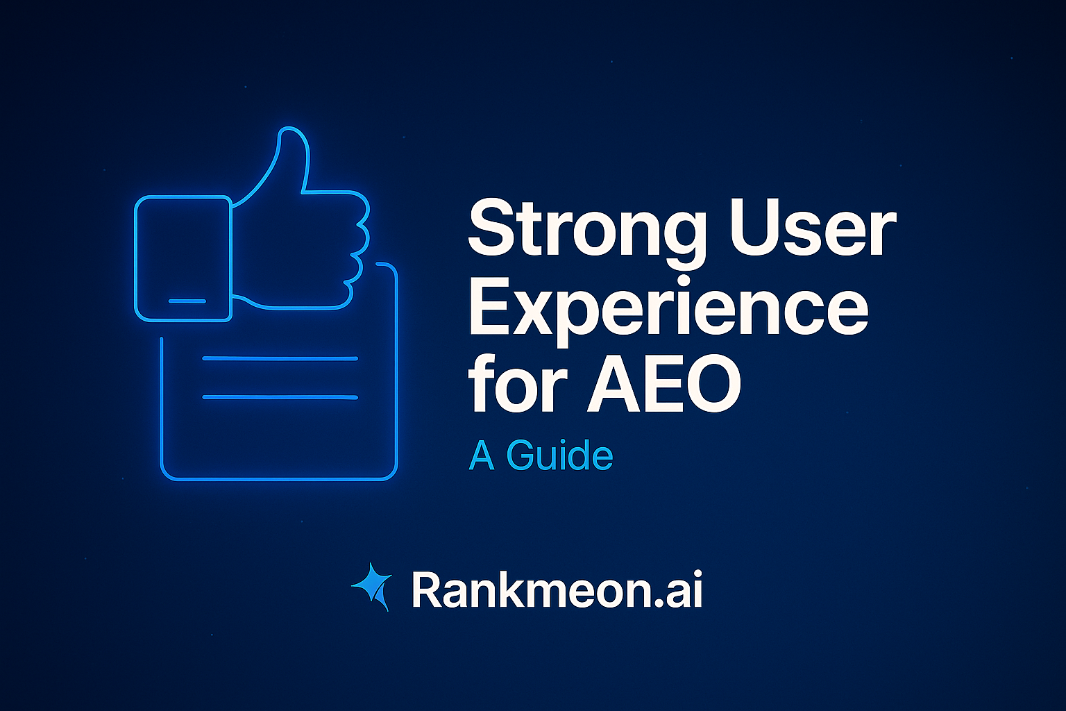 Strong User Experience for AEO